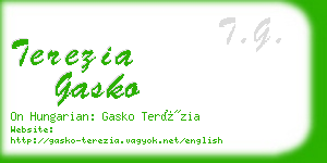 terezia gasko business card